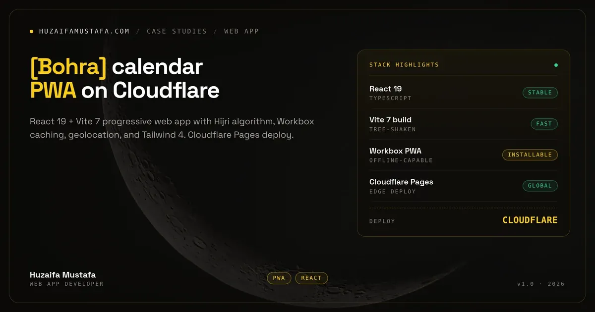 Bohra Calendar case study cover